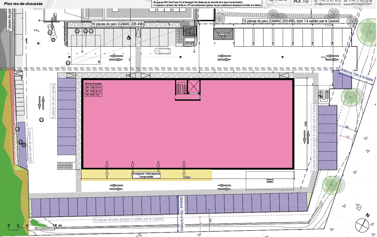 Edificio industriale indipendente - Bussigny - Visibilità dall'autostrada - Foto 5 di 8