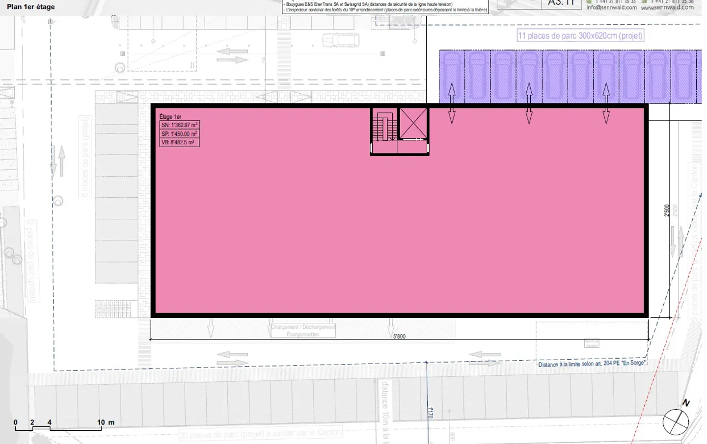 Edificio industriale indipendente - Bussigny - Visibilità dall'autostrada - Foto 6 di 8