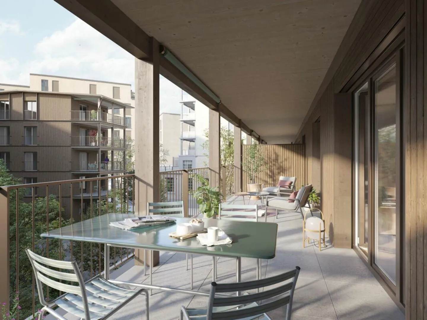 Aeschbachquartier Aarau - Hofhaus : Appartement spacieux de 2,5 pièces avec terrasse - Photo 5 sur 9