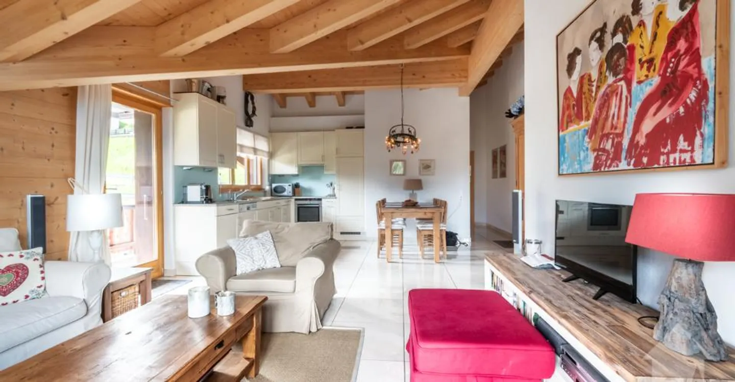 Penthouse Incantevole a Champoussin - Foto 3 di 9