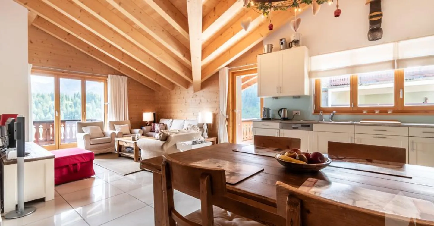Penthouse Incantevole a Champoussin - Foto 1 di 9