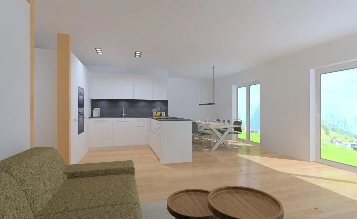 Wohnen im Grünen mit Bergpanorama - Foto 3 von 8