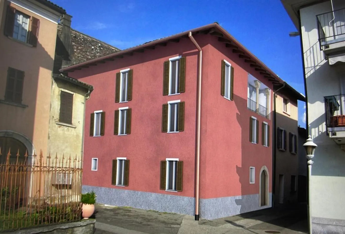 Palais avec projet de rénovation à Genestrerio - Photo 2 sur 6