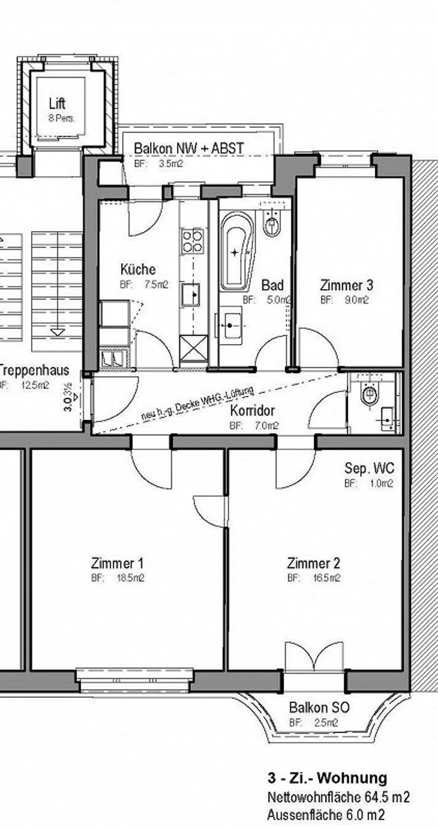 Charming 3-room apartment in Neustadt Lucerne - Photo 7 of 7