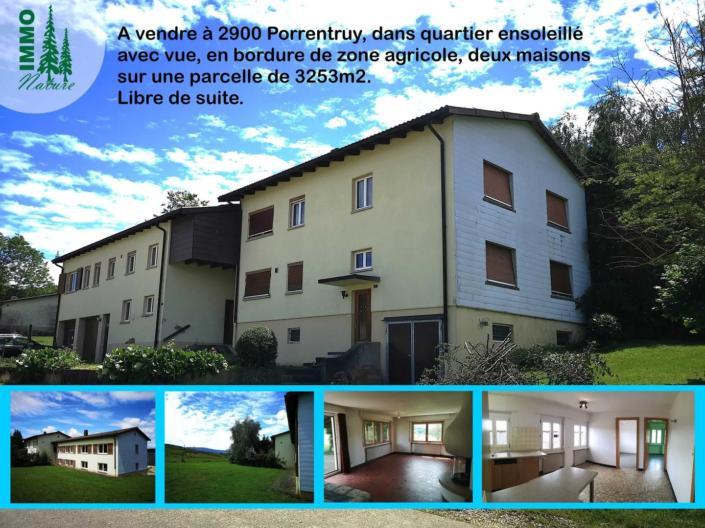 Due case da ristrutturare in parte su un lotto di 3253m2, con garage/laboratorio - Foto 1 di 45