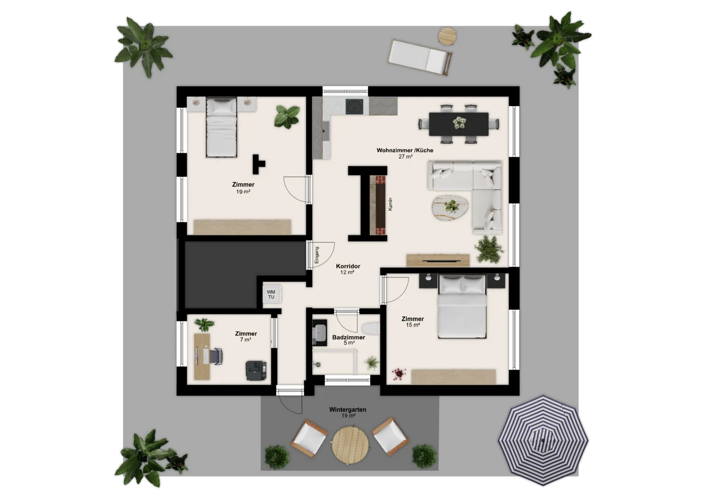 Appartamento attico di 4,5 stanze completamente ristrutturato con grande terrazza e vista panoramica! - Foto 22 di 22