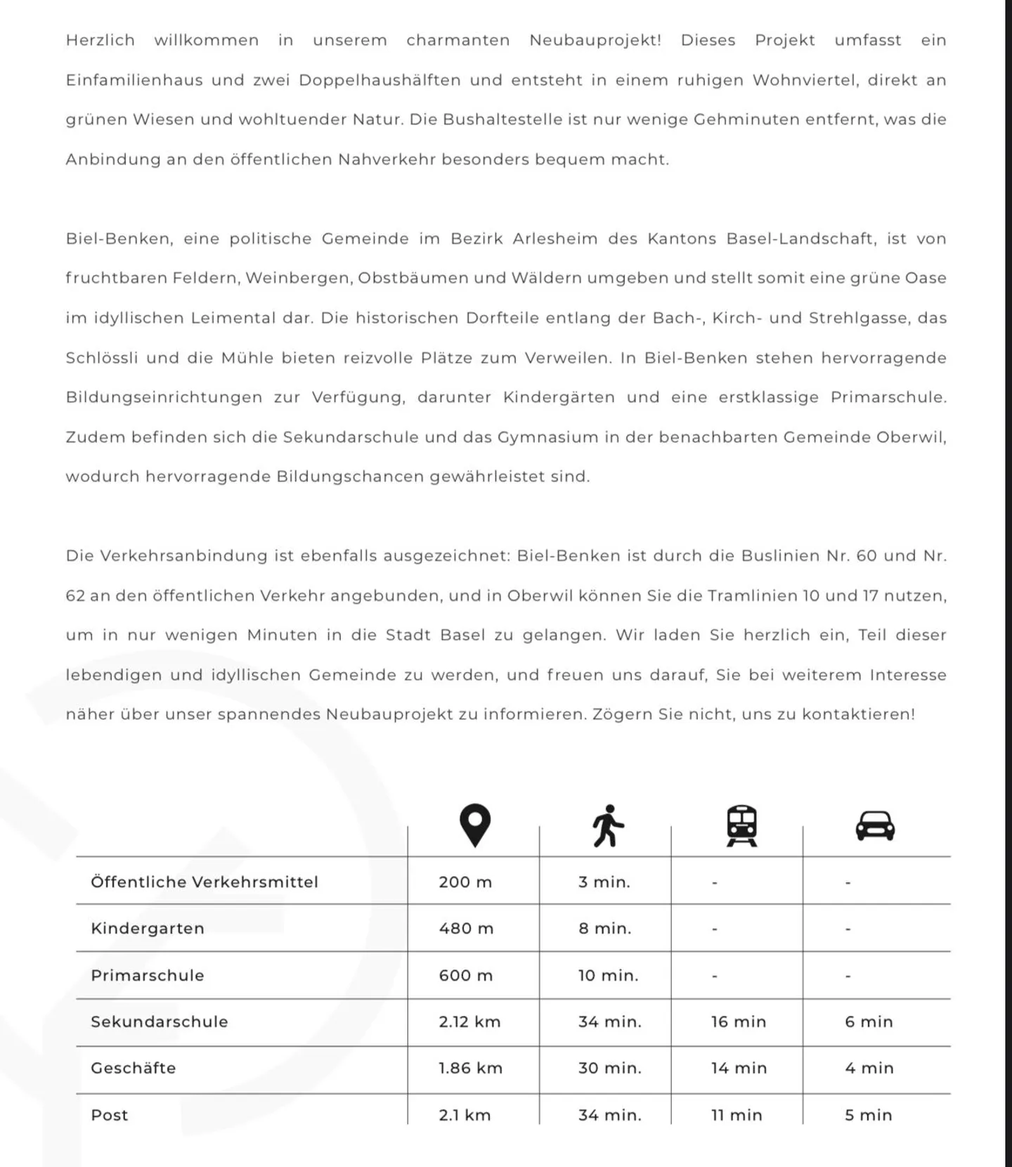 Exklusives Bauland mit herrlicher Aussicht in Biel-Benken - Foto 5 von 14