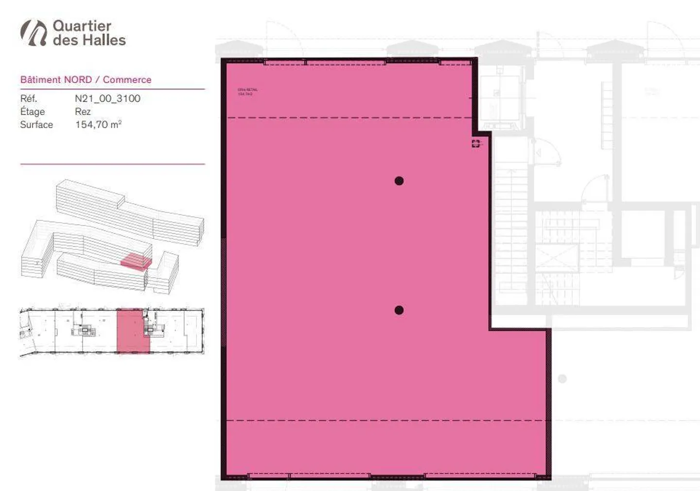 Nel cuore del nuovo Quartiere delle Halles - Arcate di 155 m2 e 186 m2 - Foto 5 di 6