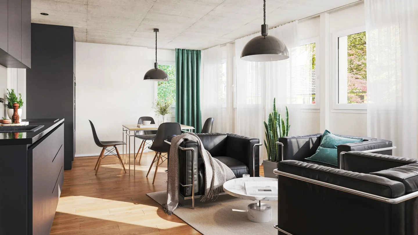 Appartamento moderno arredato 1.5 camere con stile e comfort - Foto 2 di 6