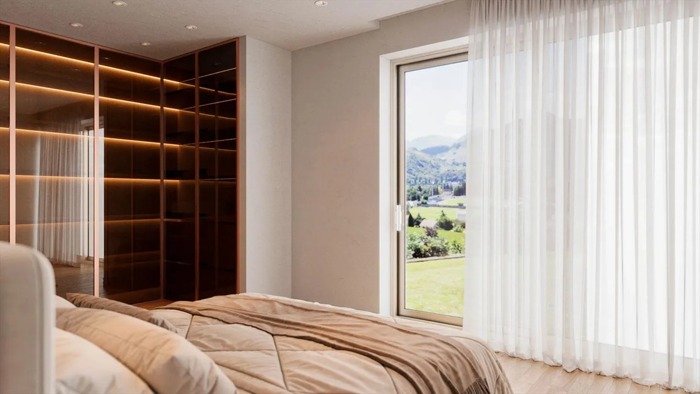 Exclusivité Gefimmo : Nouvelle promotion de 2 villas mitoyennes de 4,5 pièces à Grimisuat - Photo 6 sur 9