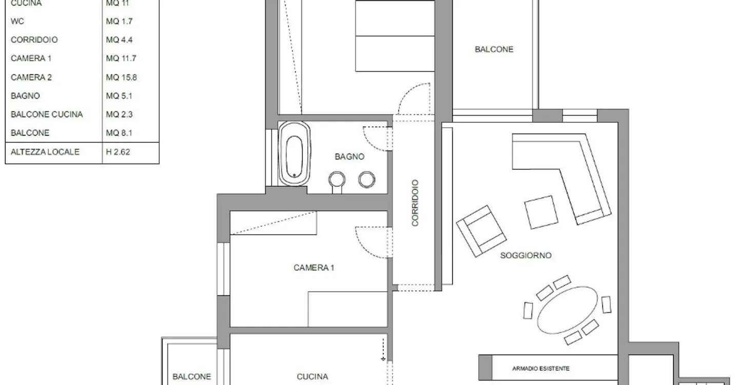 Appartement spacieux en centre-ville - Photo 1 sur 7