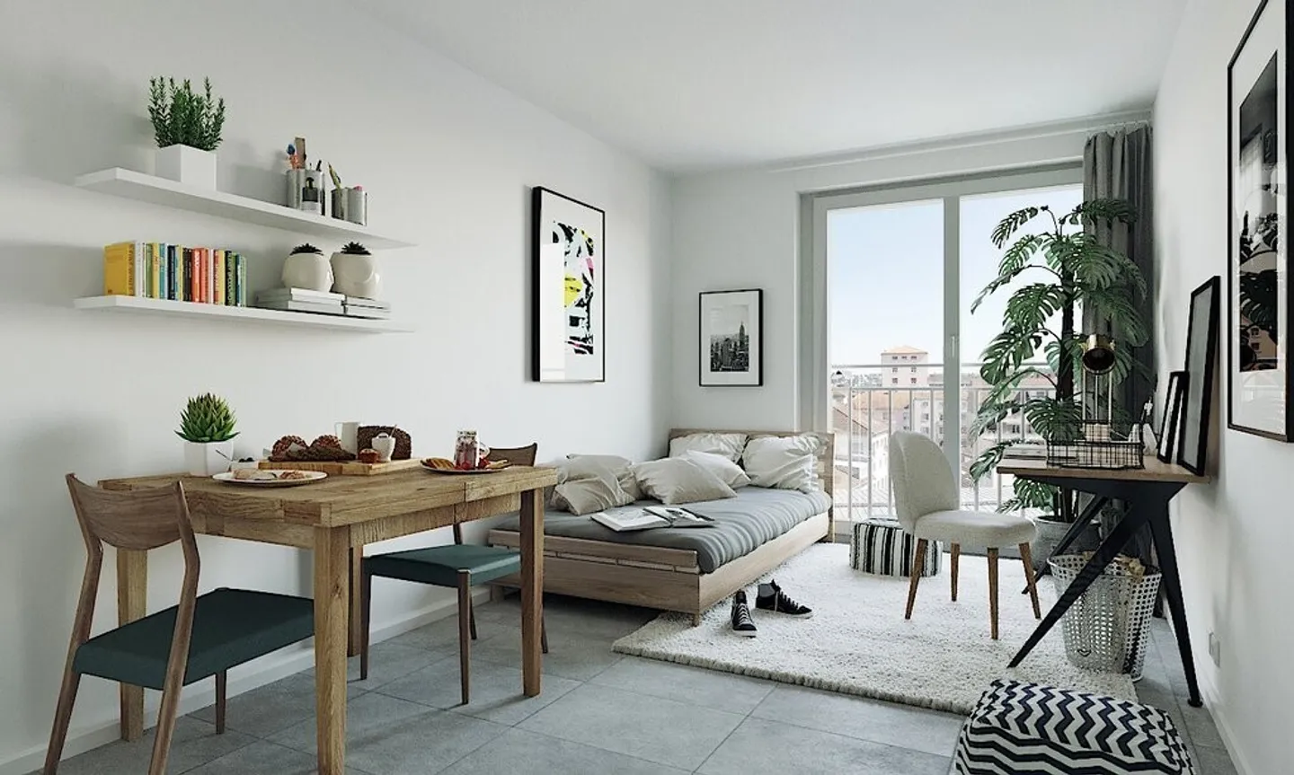 A saisir ! Studio Idéalement situé proche de la gare CFF de Fribourg ! - Photo 4 sur 5