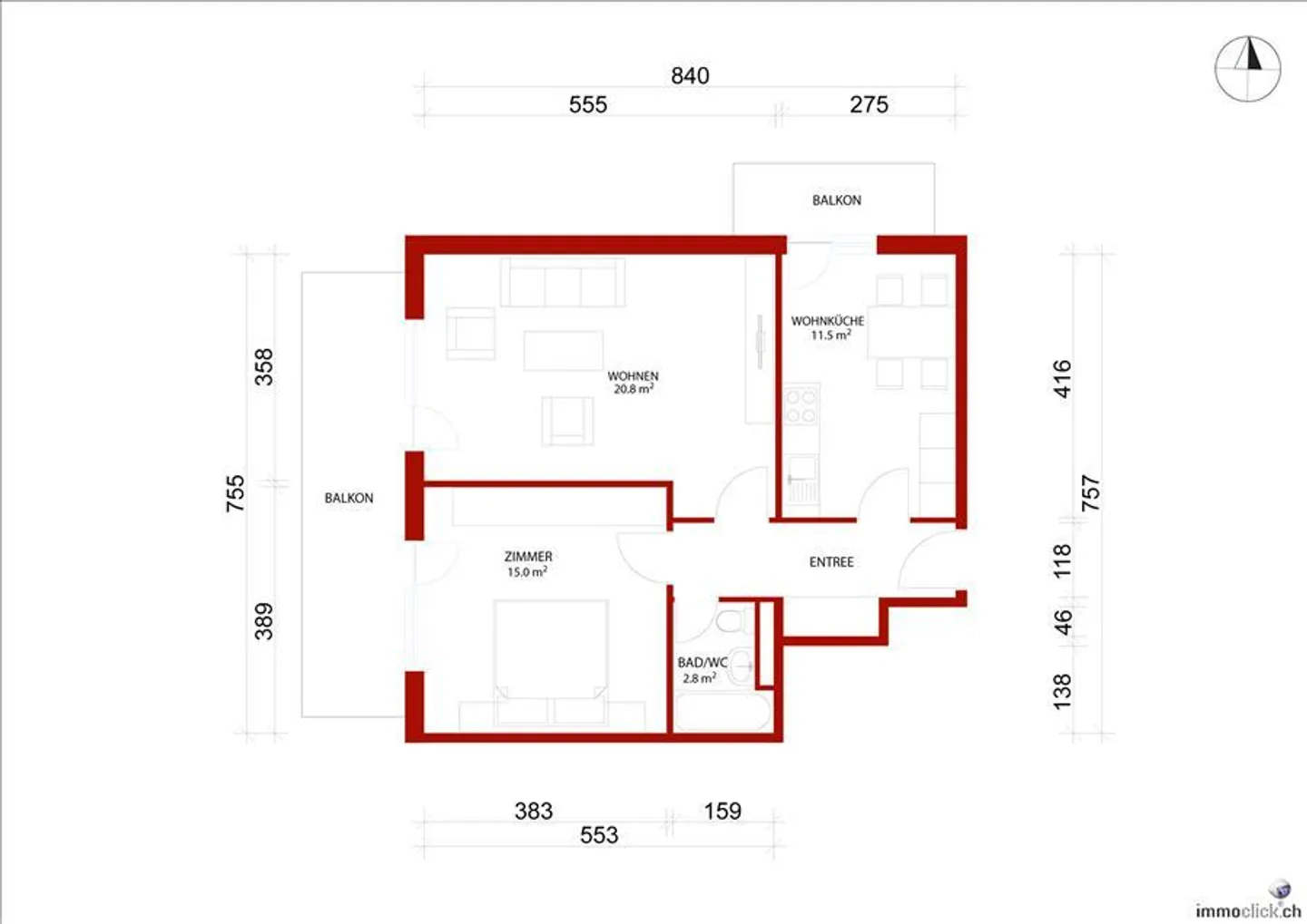 Appartamento ideale per single! - "Affittare senza deposito" - Foto 5 di 5