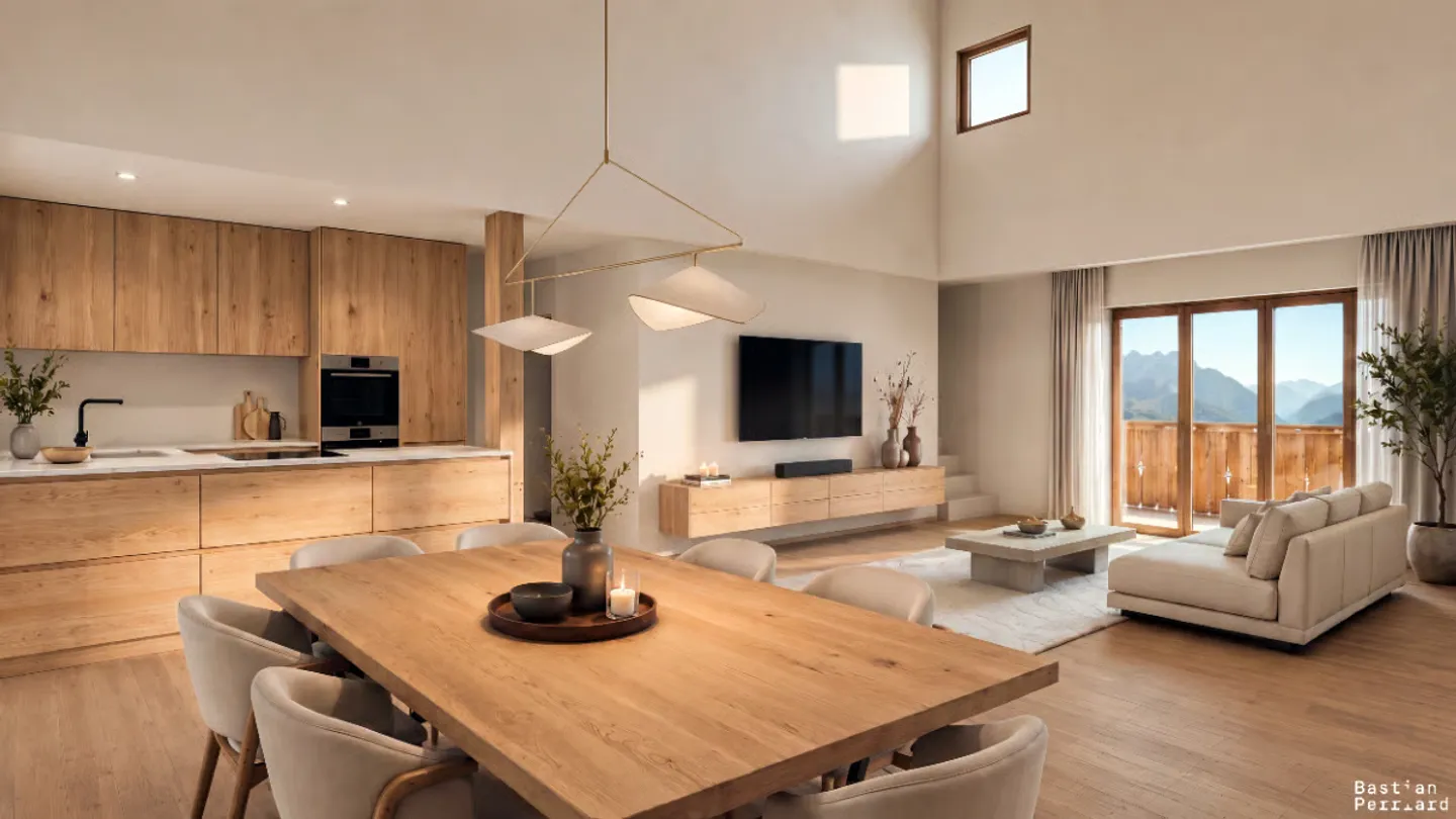Opportunité exclusive : nouveau chalet en rondins avec vue dégagée - Photo 3 sur 13