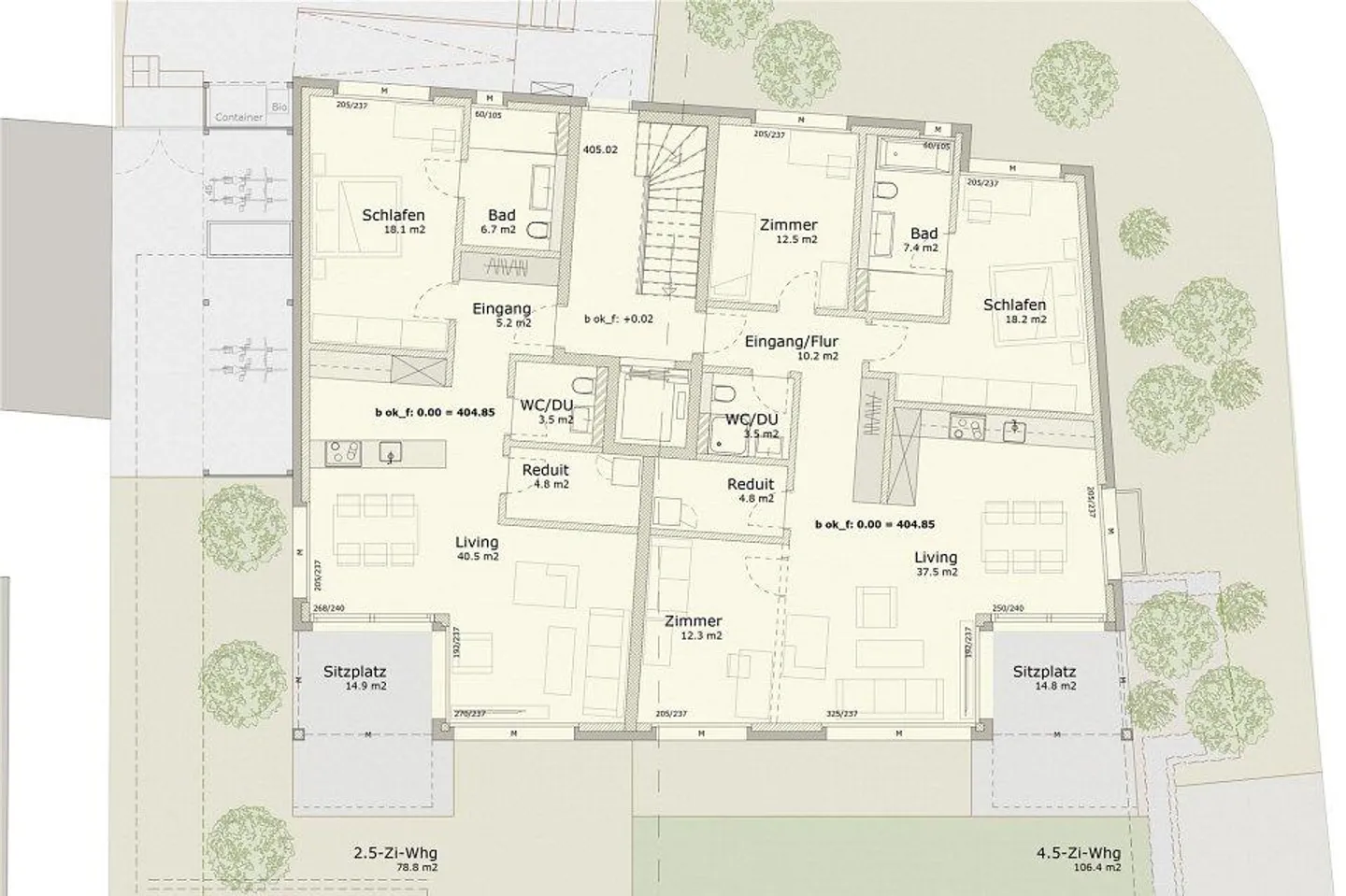 Vivere esclusivo con architettura di alta qualità - Appartamento giardino 2,5 locali 78 m² - Foto 7 di 8