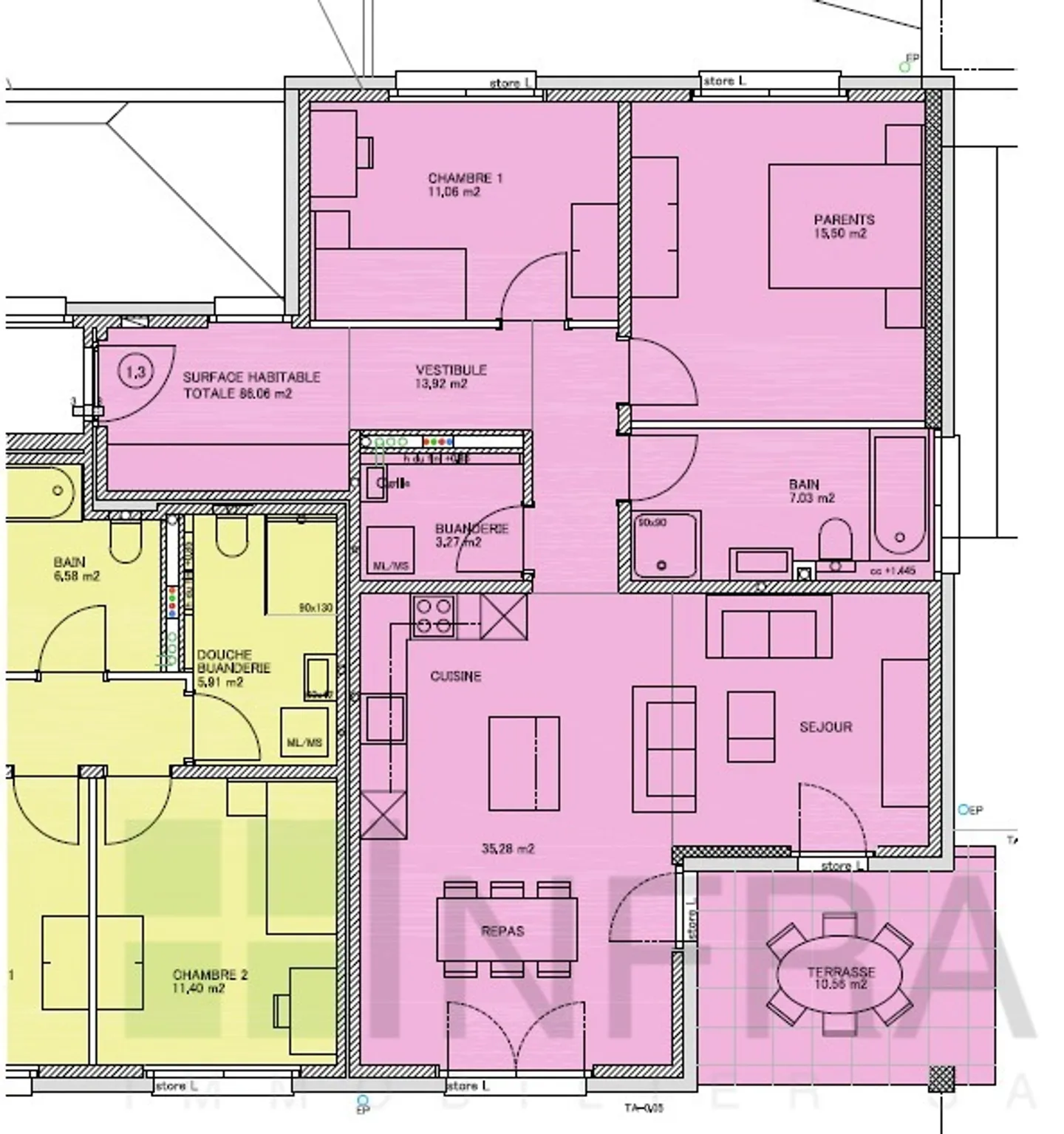 3,5 stanze di 86 m2 al piano terra - Foto 14 di 16