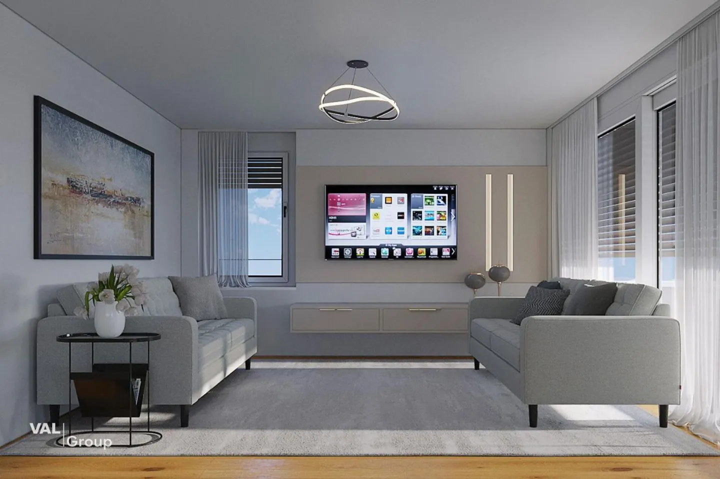 Vivre au-dessus des toits de Brig-Glis : Spacieux penthouse de 141 m2 avec style - Photo 4 sur 9