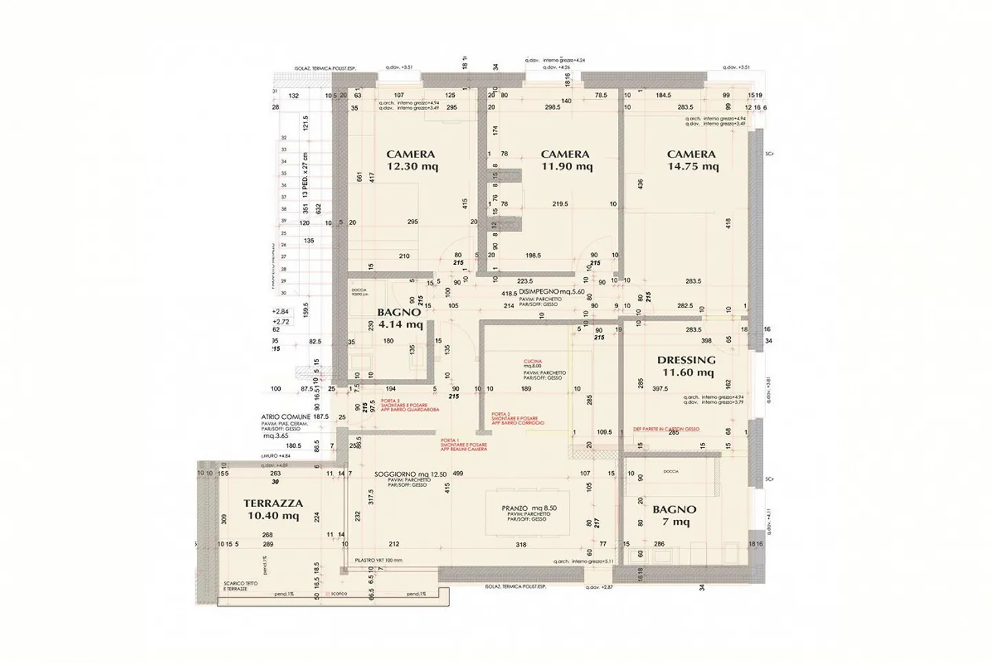 Gelegenheit - Modernes 4.5-Zimmer-Wohnung mit Terrasse in Mendrisio Zentrum - Foto 9 von 10