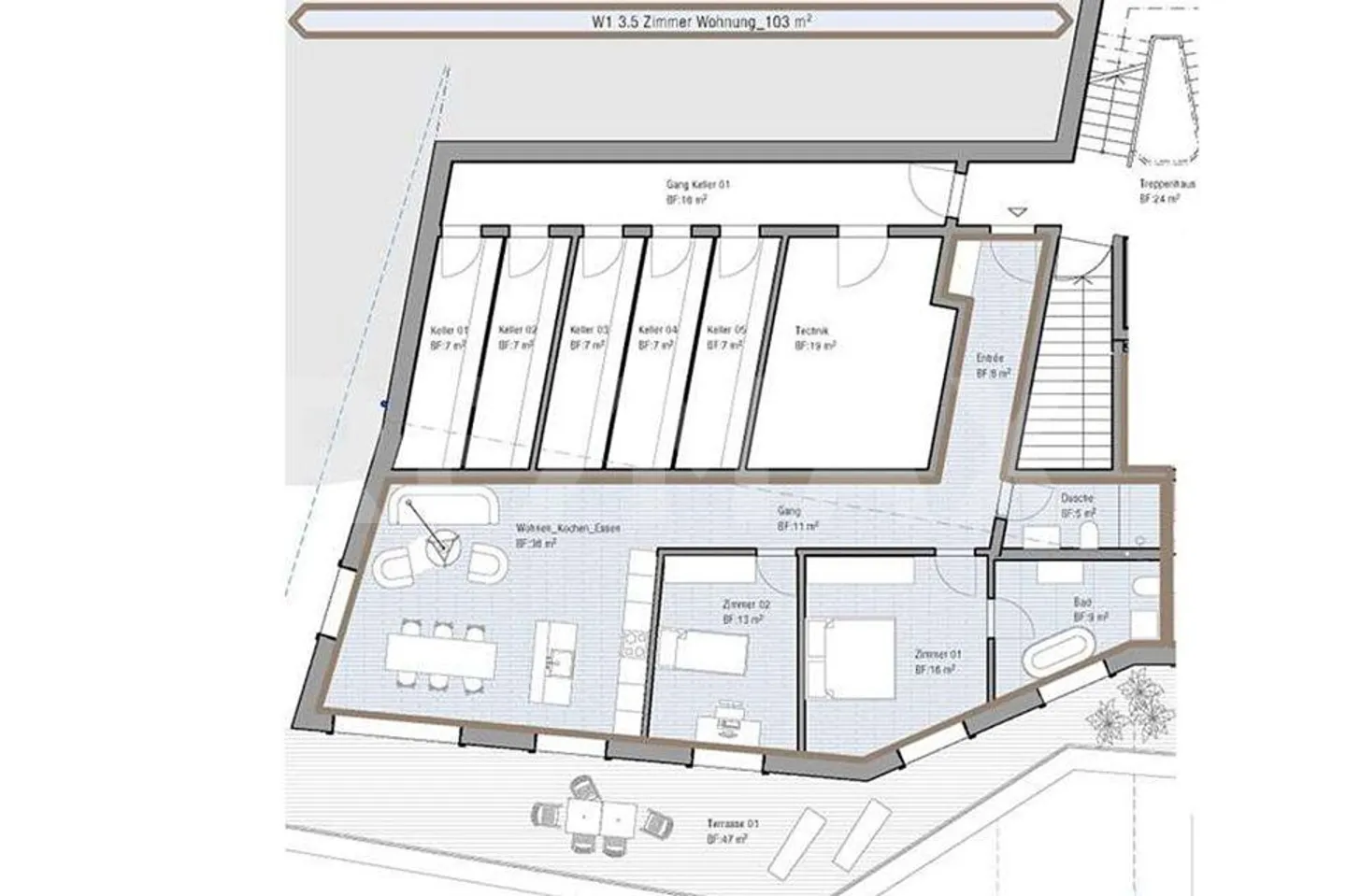 Vivere sulla pendenza soleggiata Nuova costruzione "Casa Nido": Appartamento 3 ½ stanze n. 1 - Residenza principale o secondaria - Foto 5 di 6