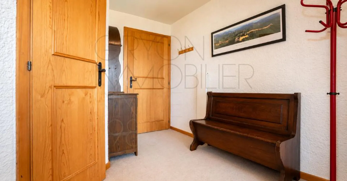 3,5-Zimmer-Wohnung in Gryon mit 47 m² Terrasse - Foto 3 von 13