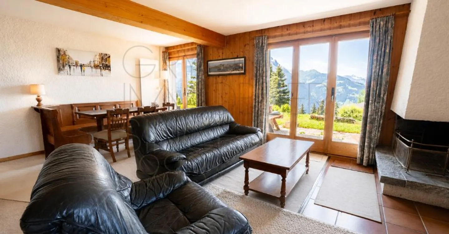 3,5-Zimmer-Wohnung in Gryon mit 47 m² Terrasse - Foto 13 von 13