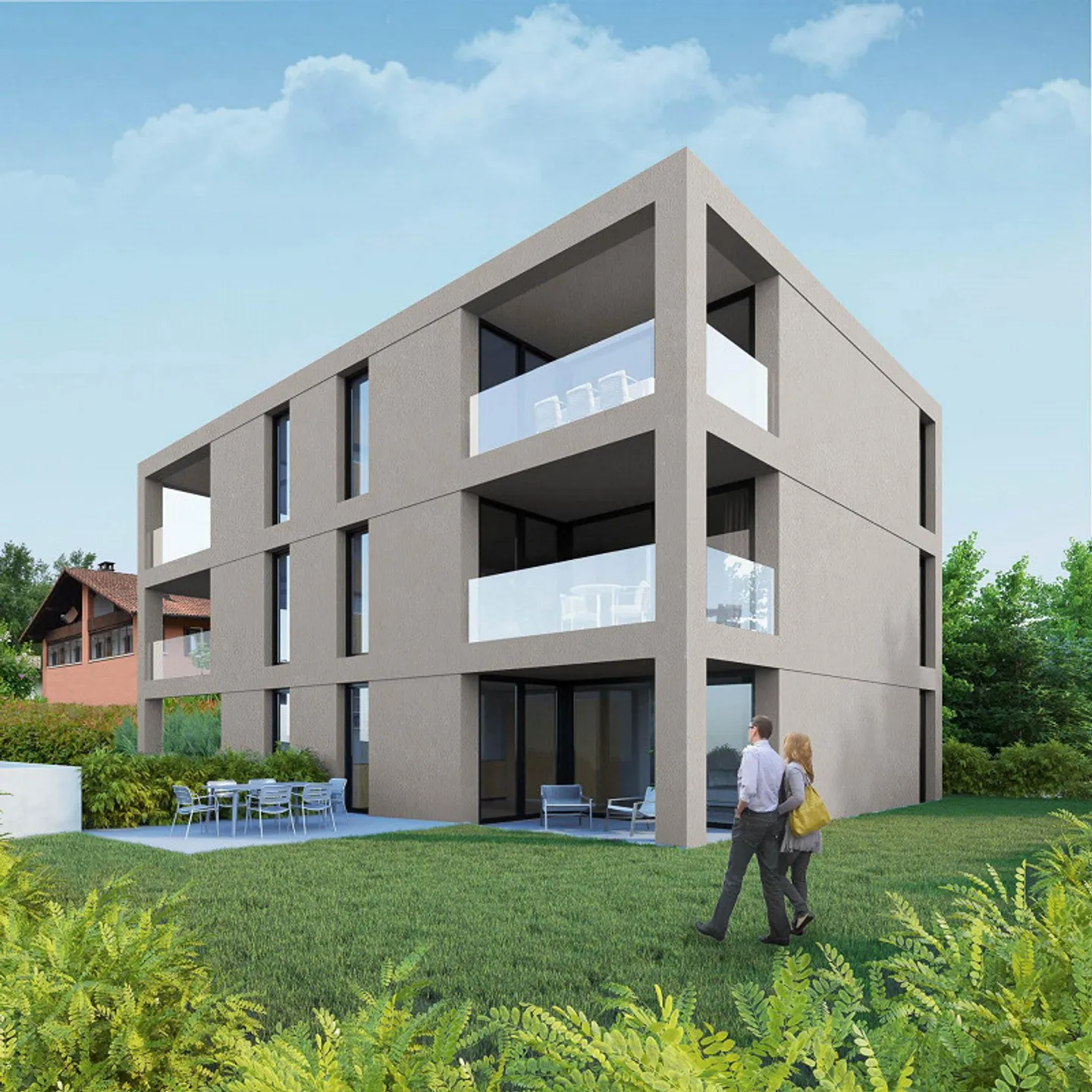 Appartamento di nuova costruzione con giardino a Magliaso - Foto 2 di 6