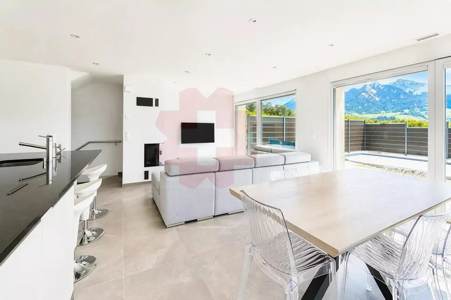 Moderne Villa mit Pool in Vouvry - Foto 4 von 7