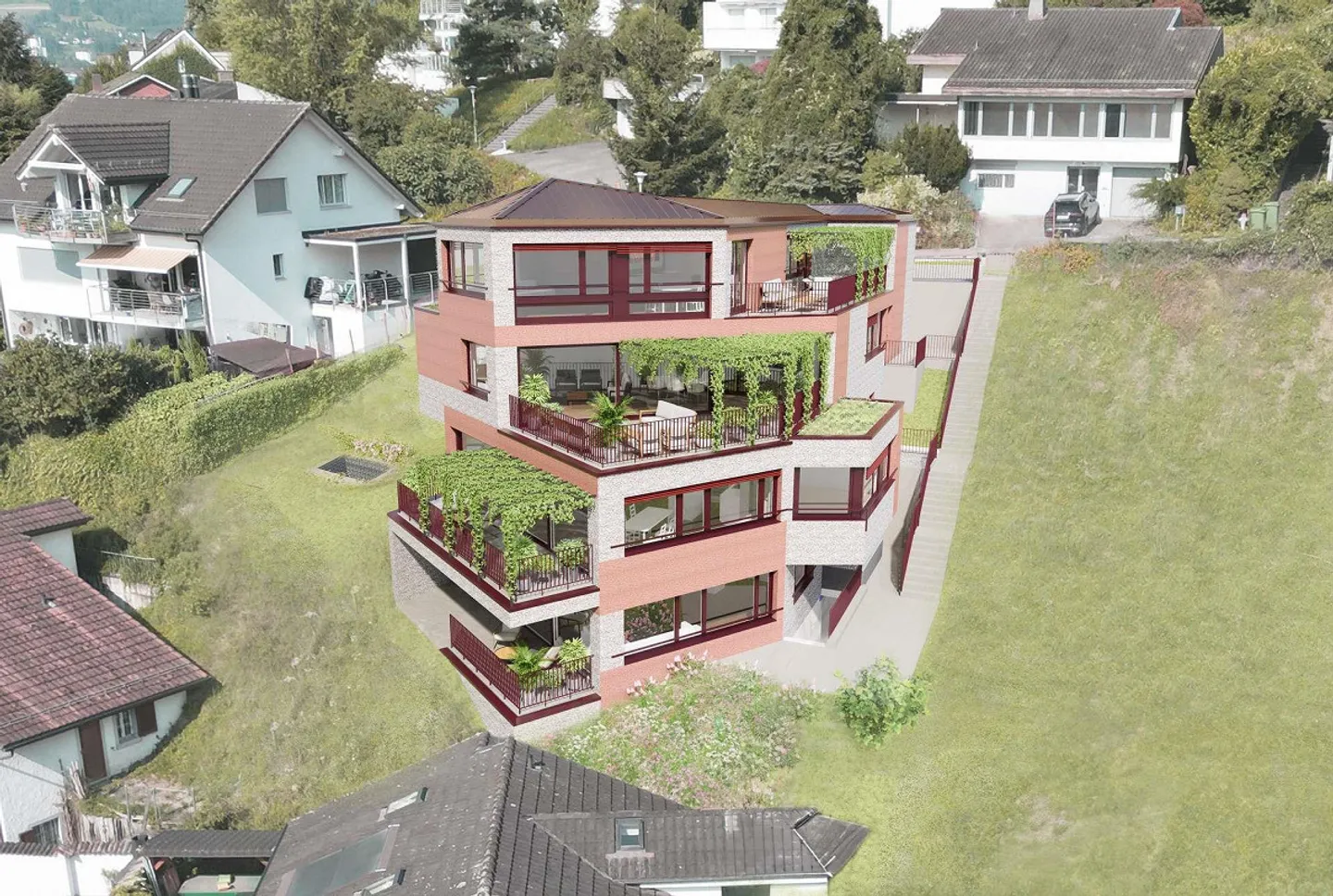 New apartment in Weiningen | To the vines - Photo 7 of 7