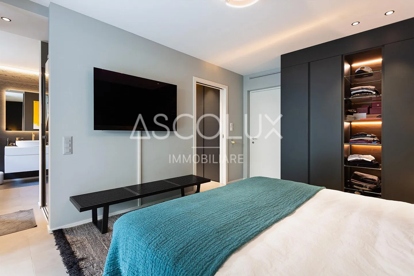 Appartement de jardin exclusif de 4,5 pièces avec climatisation complète - Photo 13 sur 13