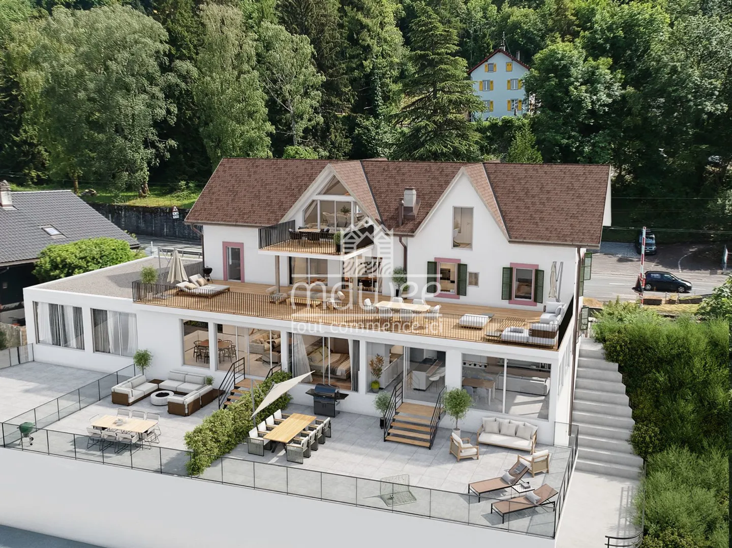 New apartment with private access to the lake and 90 m² terrace - Photo 9 of 10