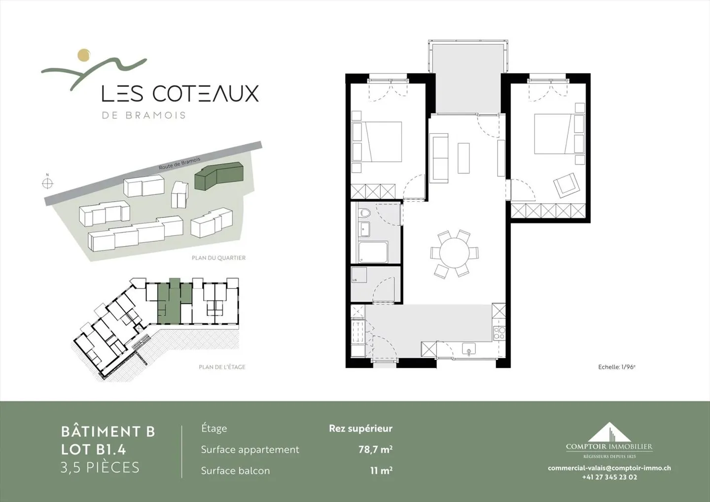 LAST AVAILABILITY - 3.5 ROOMS FOR RENT IN BRAMOIS from 01.04.2026! - Photo 13 of 13