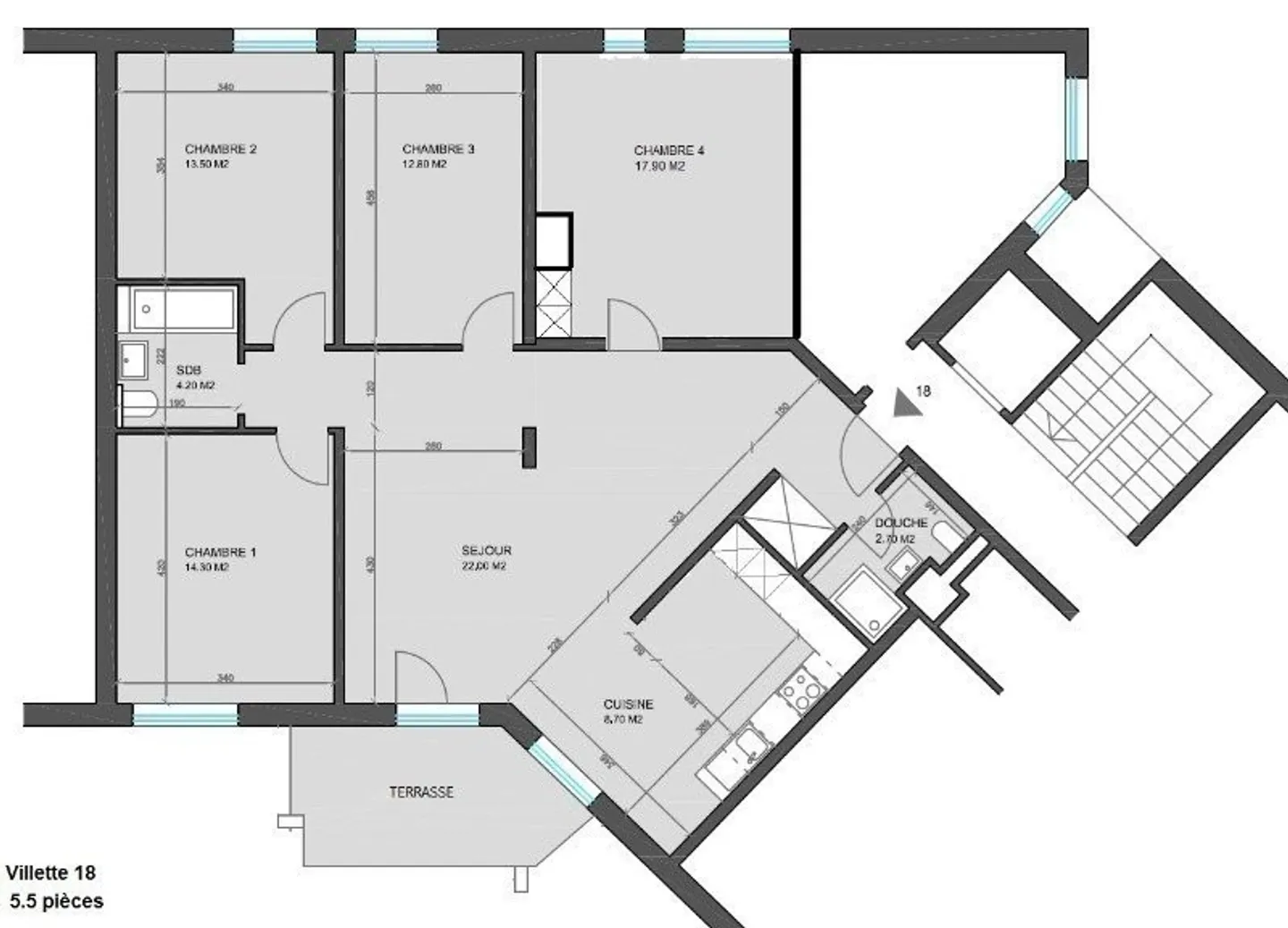 Magnificent 5.5-room apartment - Photo 10 of 11