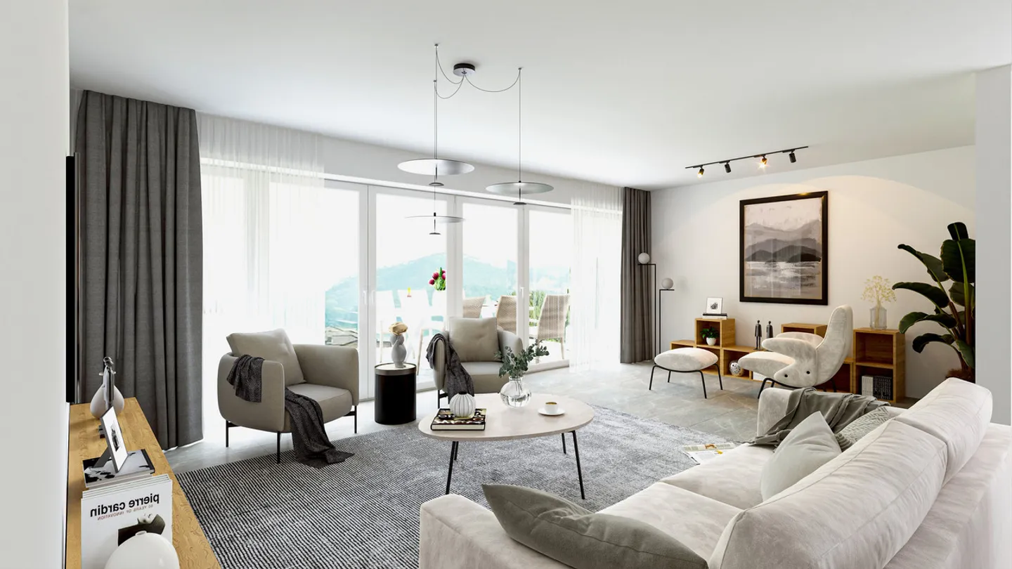 Verchières 13 - Neubau von 4 Villen mit 5,5 Zimmern - Foto 2 von 11