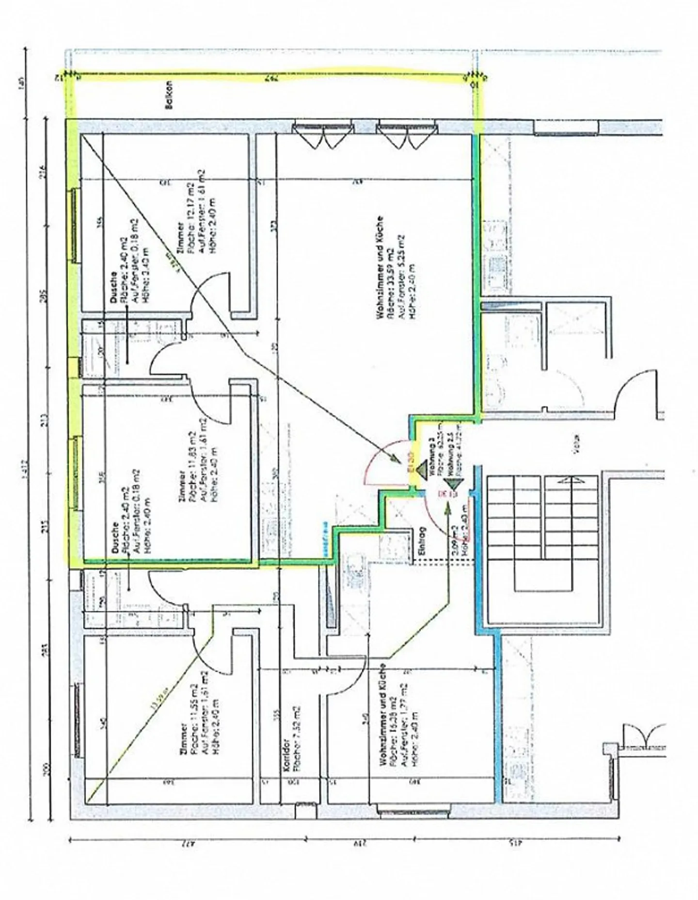 Sanierte 3-Zimmerwohnung im 1. Stock mit Balkon - Foto 7 von 8