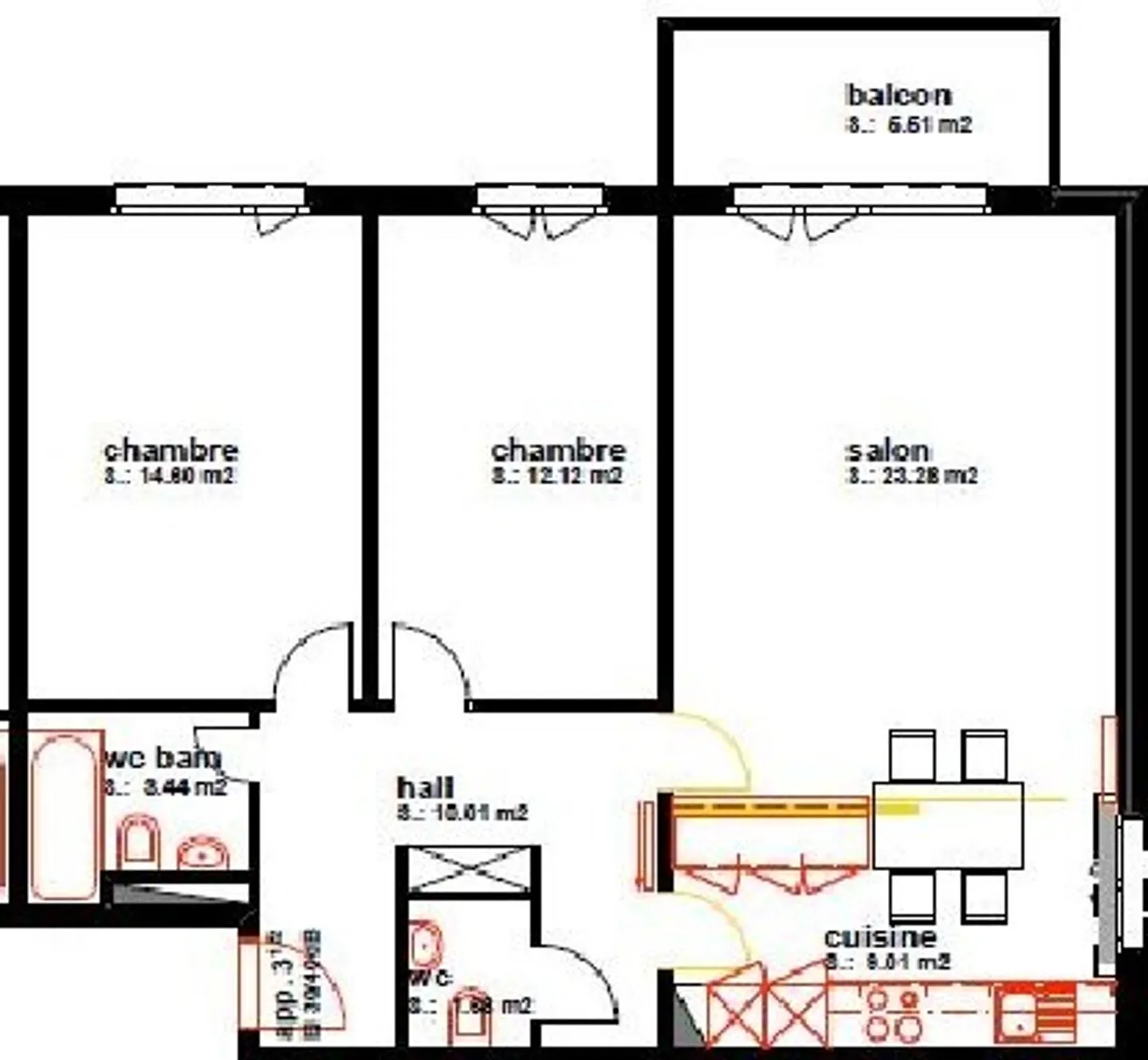 Appartement à louer - Photo 7 sur 8