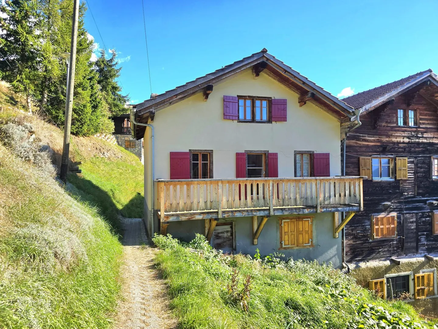 Réservé : Charmant appartement en duplex à Eison (St-Martin) Val d'Hérens - Photo 1 sur 17