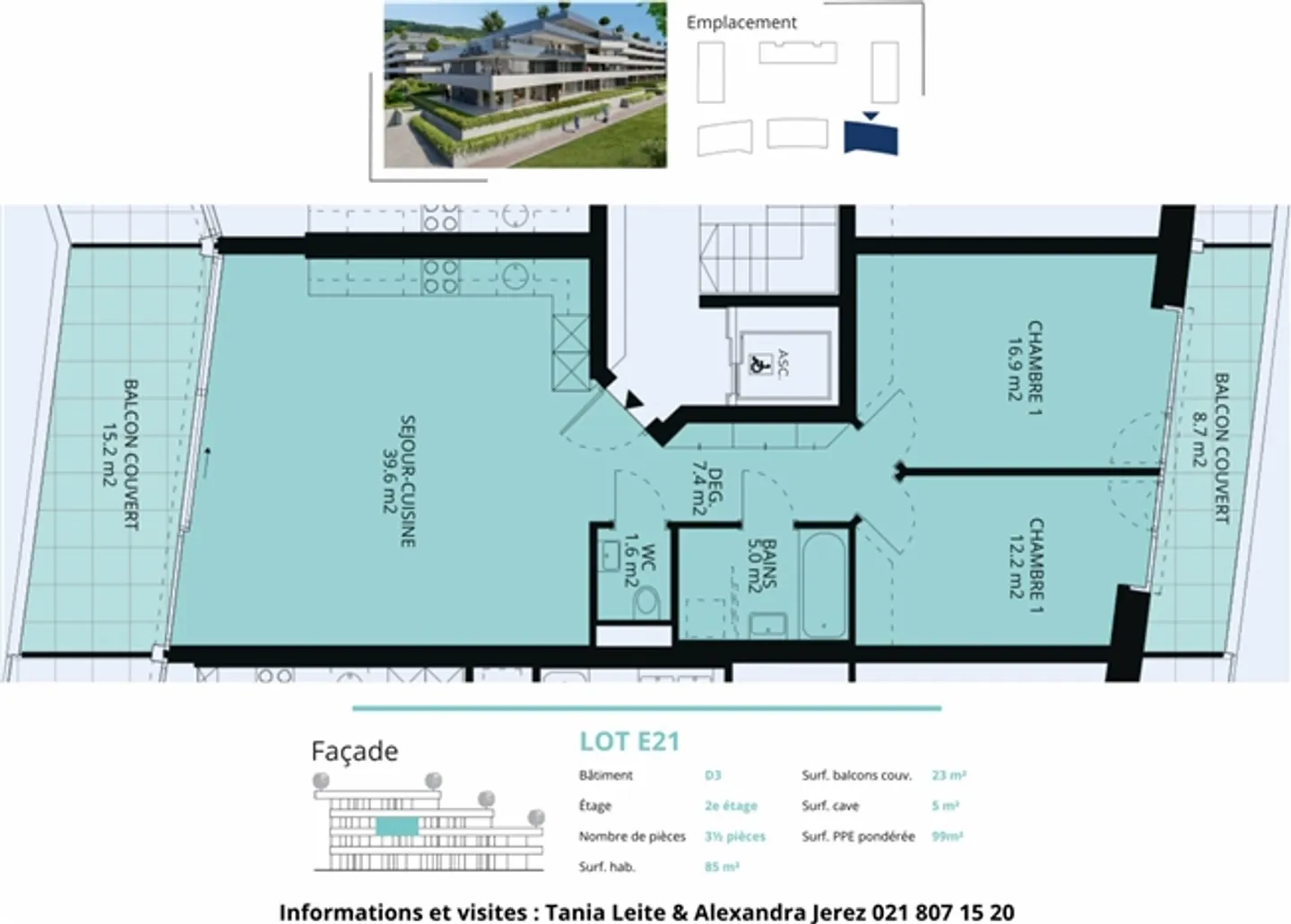 Nuova azione appartamento 3,5 locali con balcone coperto - Foto 13 di 13