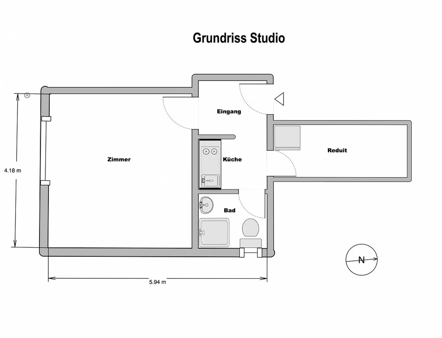 Monolocale arredato - Foto 1 di 6
