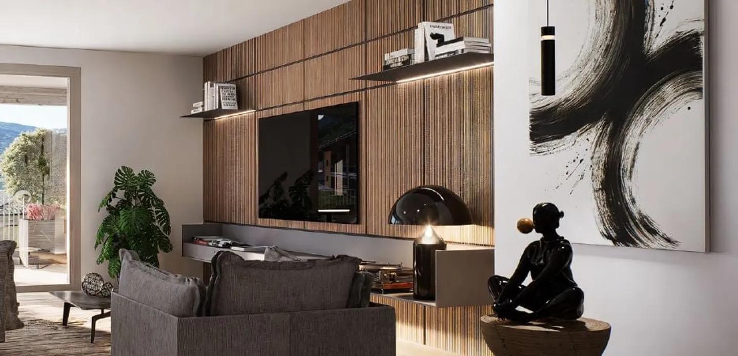 BOSCO LUGANESE – EXCLUSIVITY, NATURE AND COMFORT - 4.5 ROOMS (APP. 1) - Photo 2 of 5