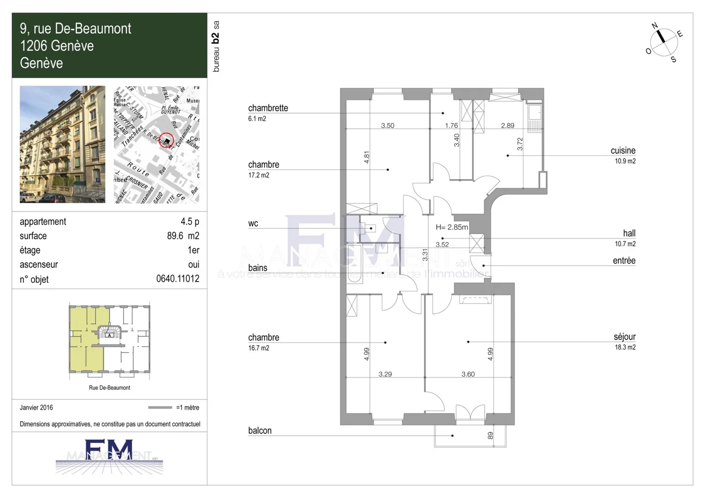 Beaumont, 4,5 stanze al 1° piano, ca. 90m2 - Foto 18 di 18