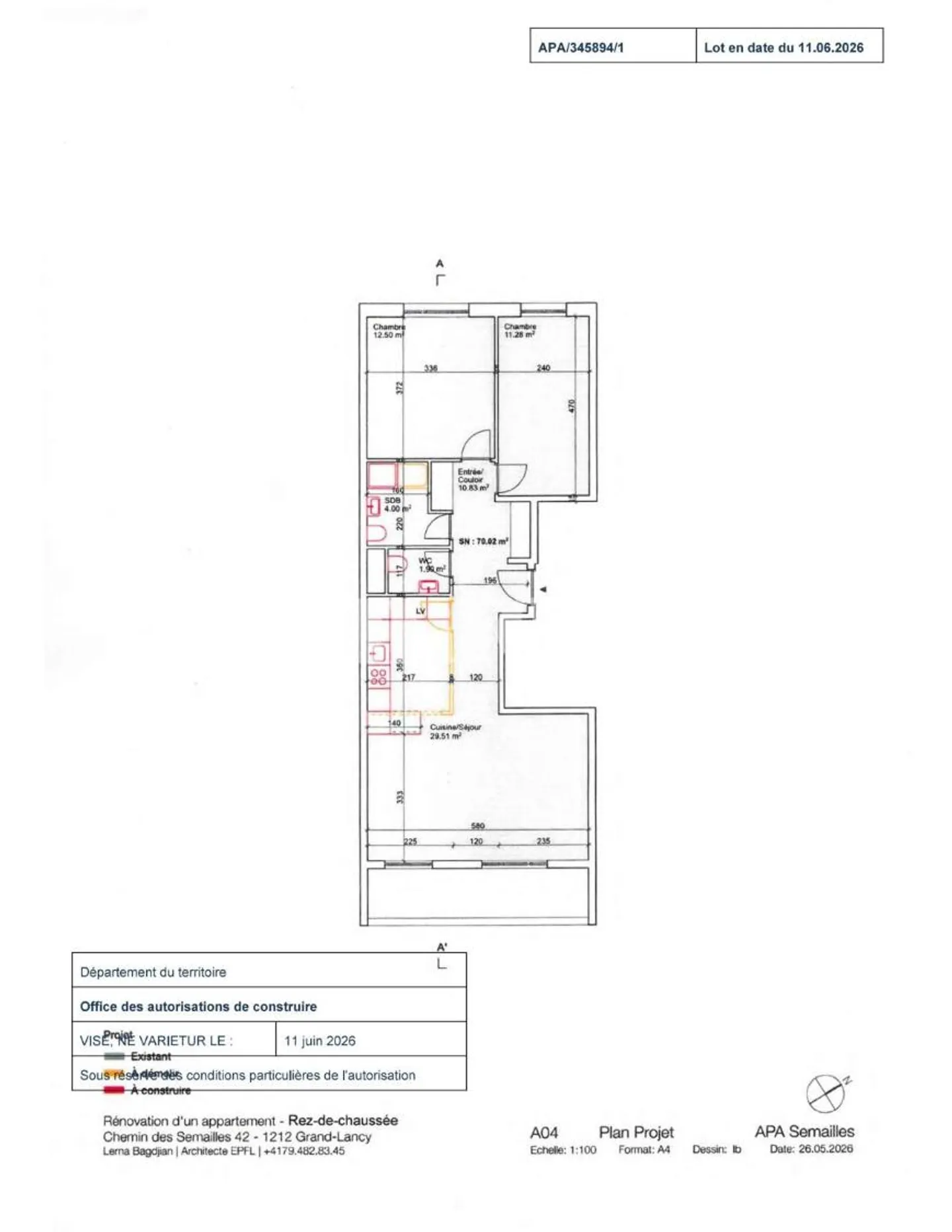 4-room apartment - Photo 1 of 1