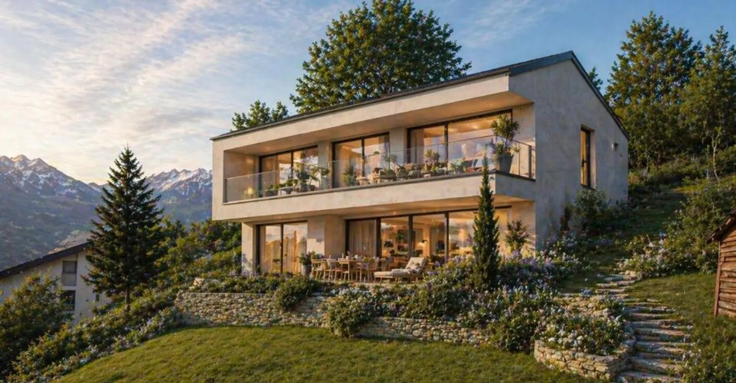 Idyllic plot with building potential and mountain view - Photo 1 of 5