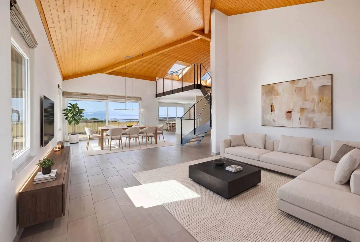 Duplex of high standard with 7.5 rooms and view of Lake Geneva and the Alps - Photo 3 of 10