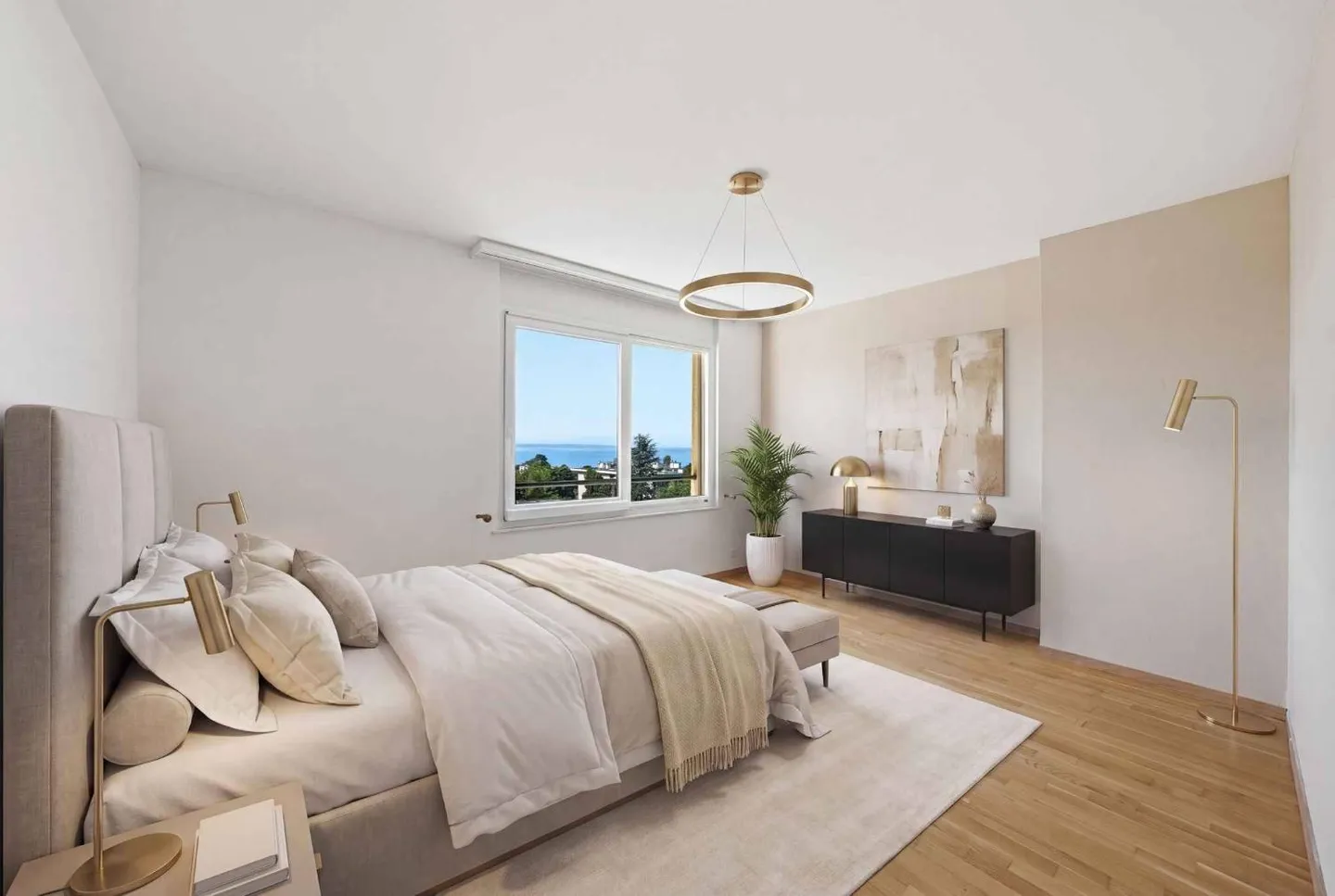 Duplex of high standard with 7.5 rooms and view of Lake Geneva and the Alps - Photo 7 of 10