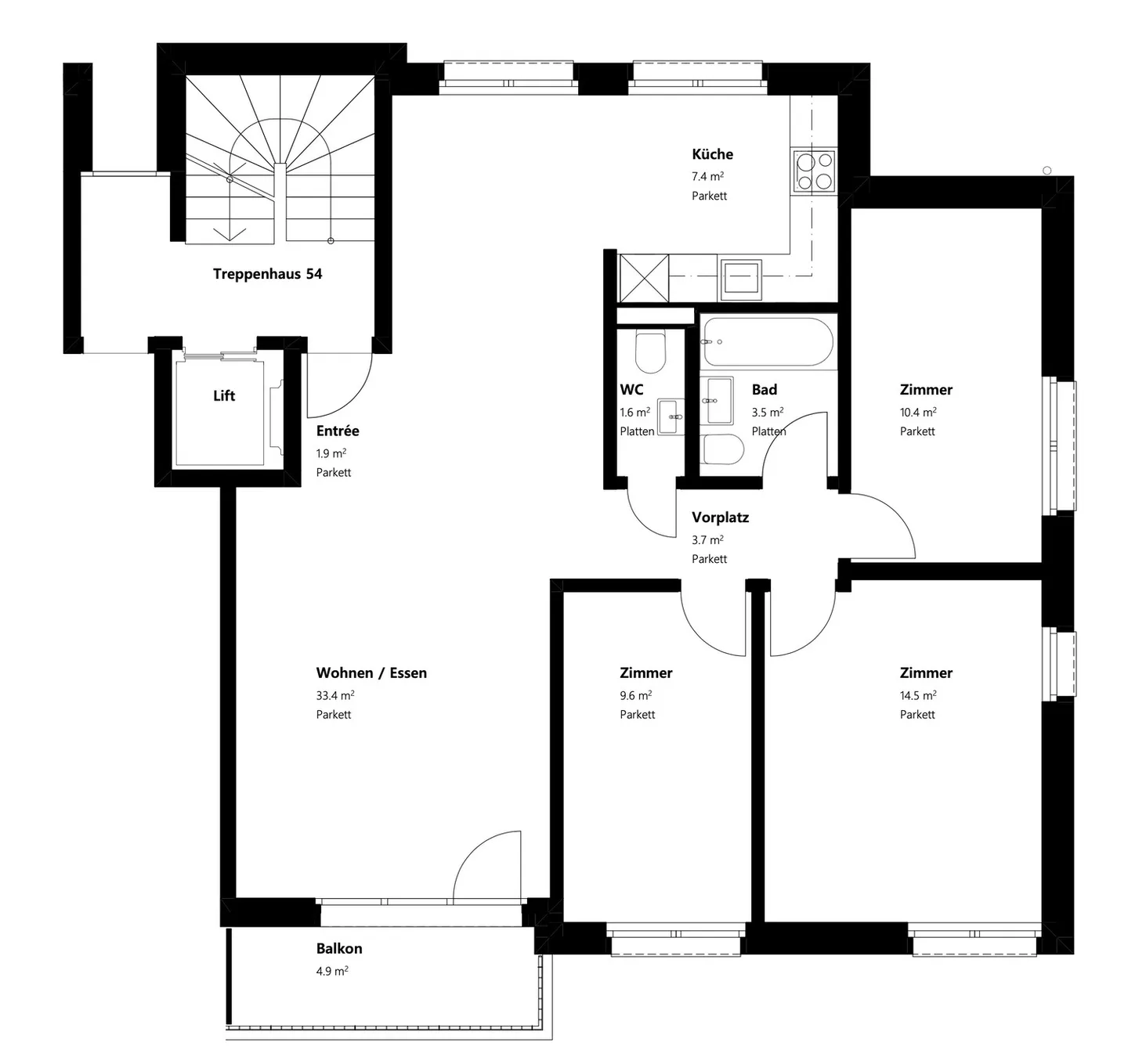 Appartement meublé à Bâle - Photo 8 sur 8