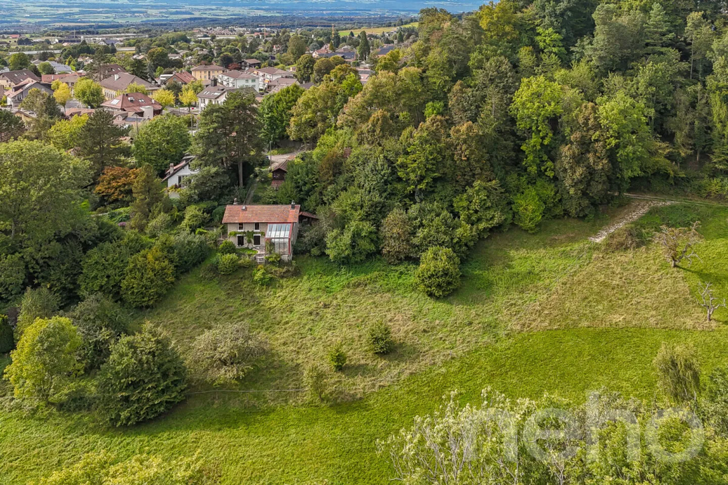 «TERRAIN CONSTRUCTIBLE AVEC PROJET POUR 2 LOGEMENTS + ZONE VERTE» - Photo 7 sur 12
