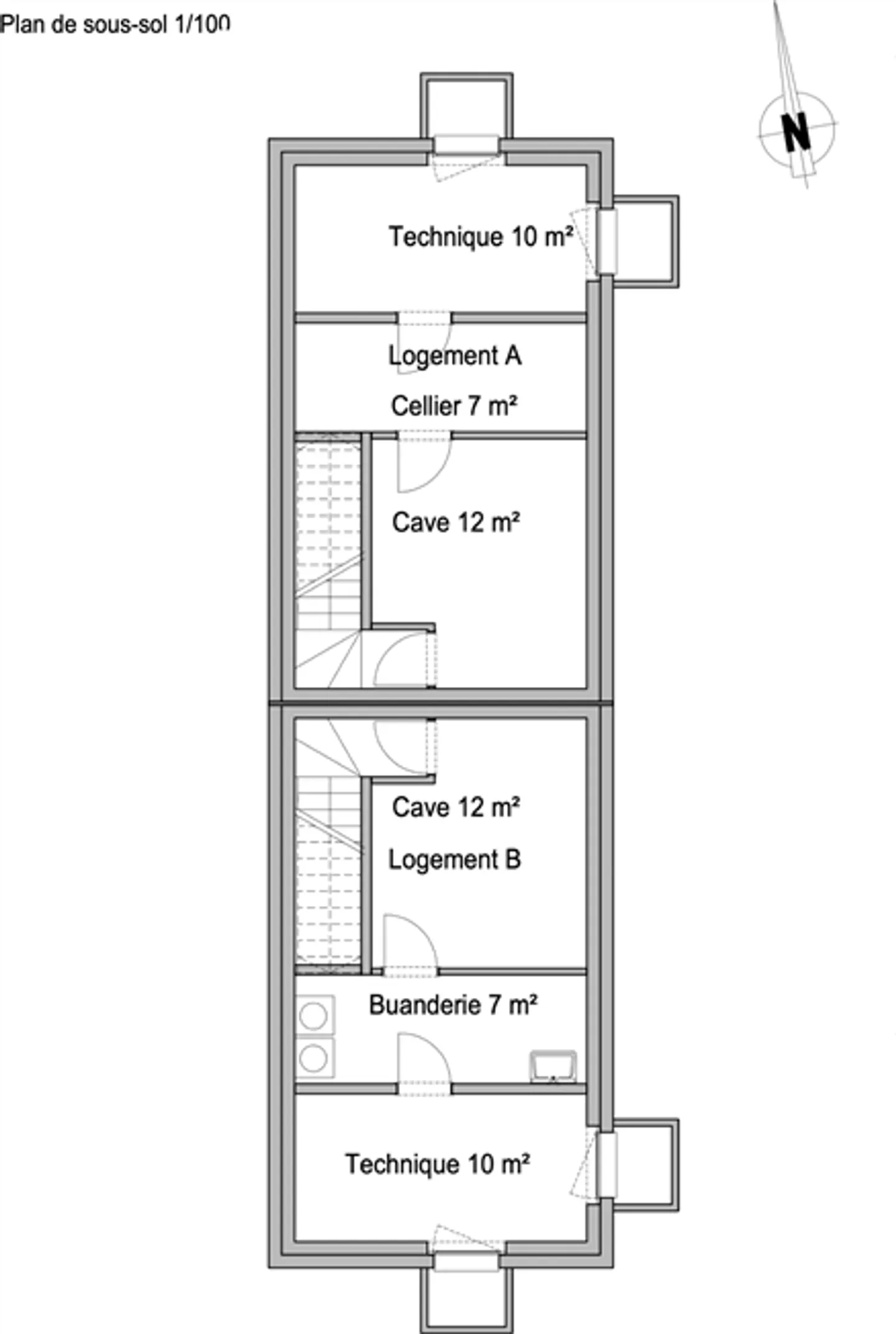 «Doppelhaushälfte von 5,5 Zimmern mit Verenda, Gartenhaus und Garage (lotB)» - Foto 10 von 13
