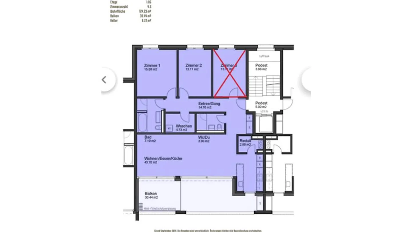 3½ ROOM APARTMENT IN KLOTEN (ZH), FURNISHED, TEMPORARY - Photo 10 of 10