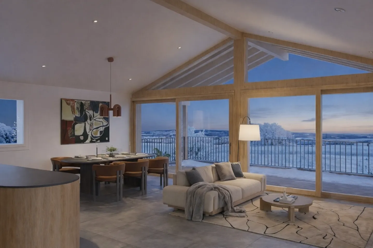 Architektonische Villen in der Natur - Foto 3 von 6