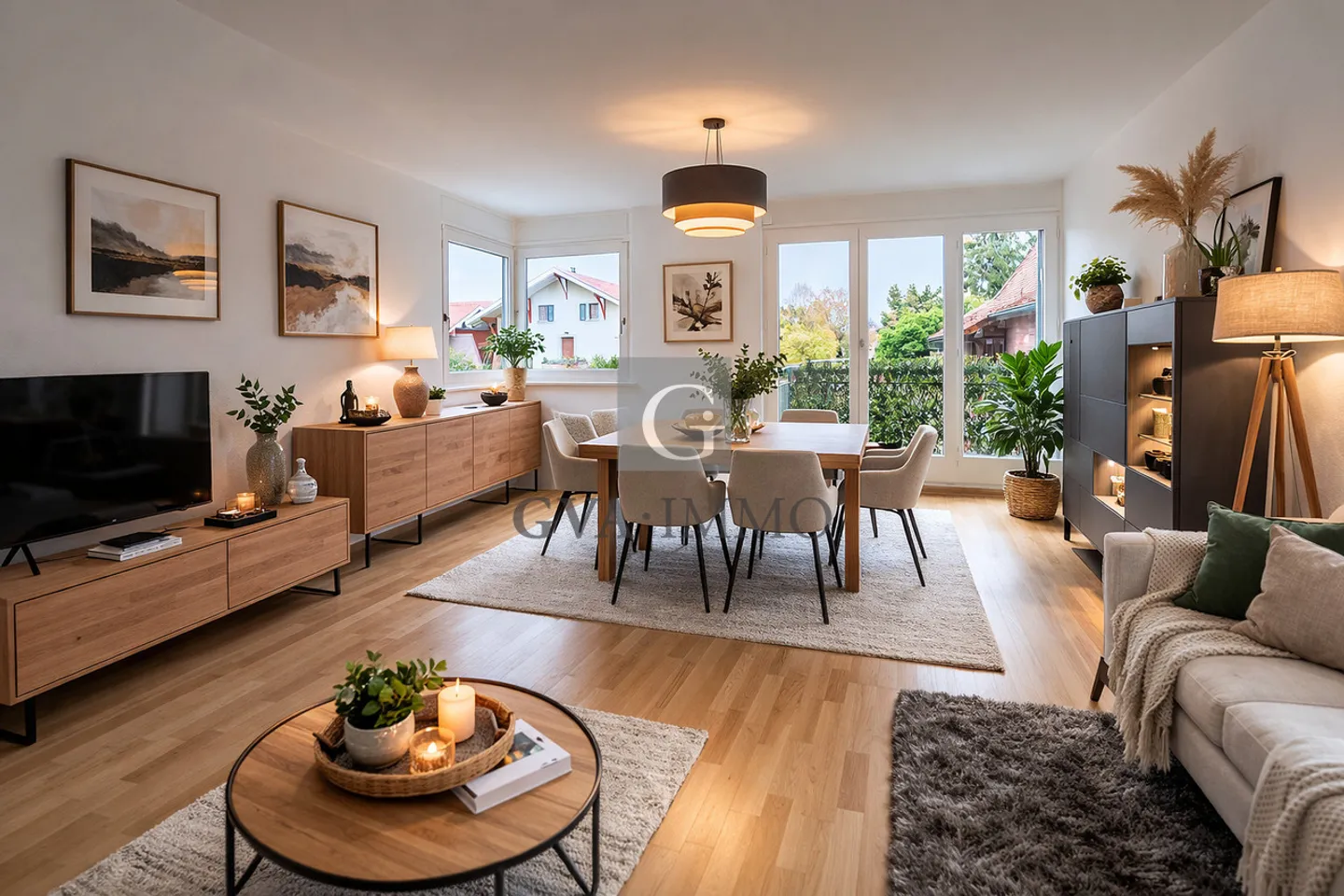 Superb triplex in the heart of the village of Meinier – Mont-Blanc View - Photo 1 of 6